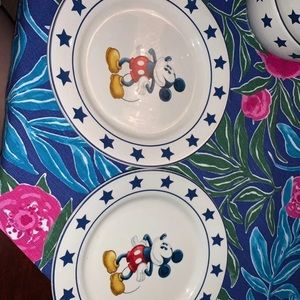 Set of Mickey Plates